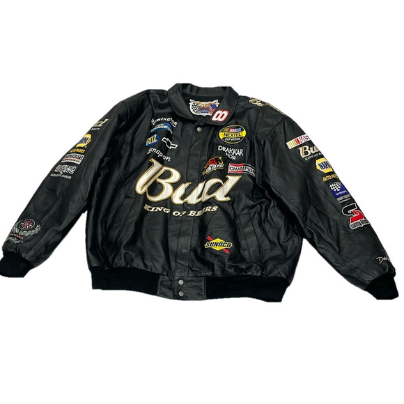 Vintage Jeff Hamilton Racing Dale Earnhardt Jr. Bud King of Beers Leathe… - Picture 10 of 16